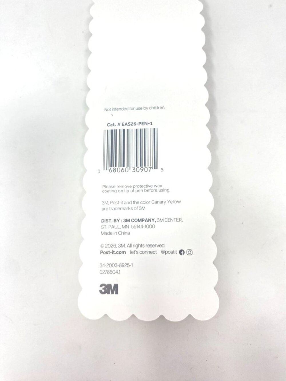 Post-it 2 Pack Pastel Gingham Patterned Gel Pens Black Ink Springtime Gift - Picture 8 of 9